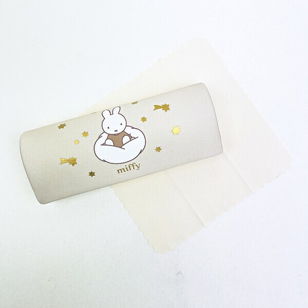 ミッフィー miffy 眼鏡ケース アイボリー ドリーミーシリーズ