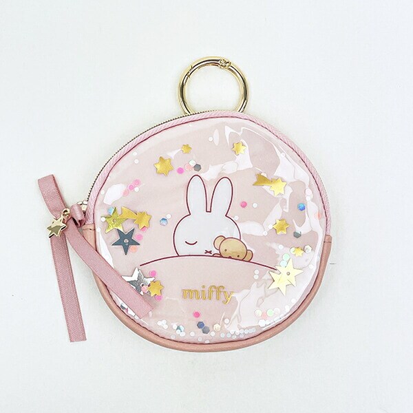 ミッフィー miffy サークルポーチ ピンク ドリーミーシリーズ