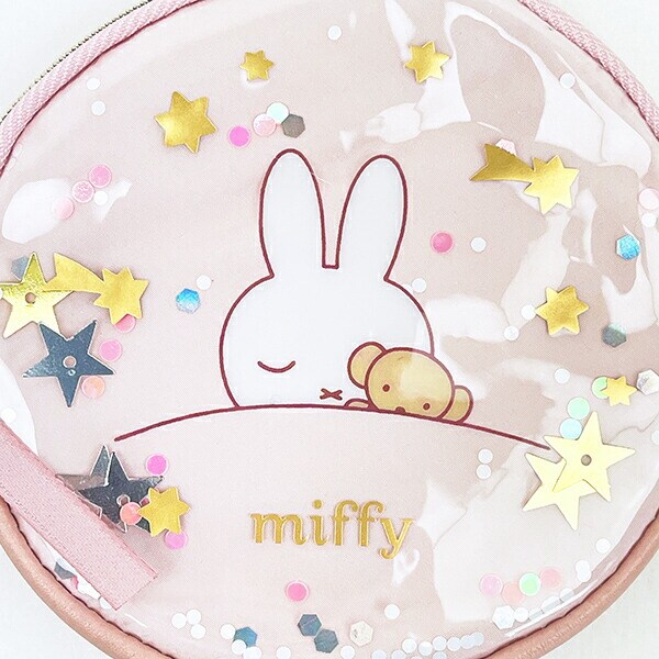 ミッフィー miffy サークルポーチ ピンク ドリーミーシリーズ