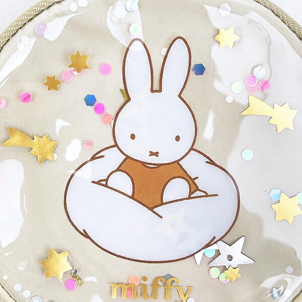 ミッフィー miffy サークルポーチ アイボリー ドリーミーシリーズ