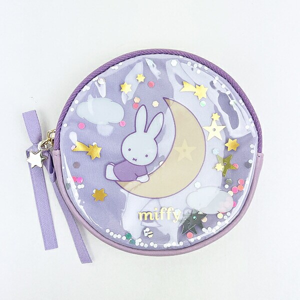 ミッフィー miffy サークルポーチ パープル ドリーミーシリーズ