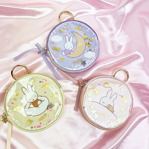 ミッフィー miffy サークルポーチ パープル ドリーミーシリーズ
