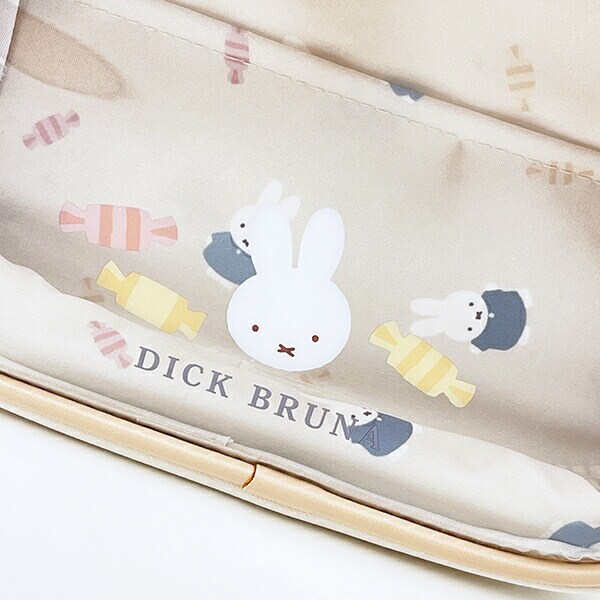 ミッフィー miffy ボックスポーチ アイボリー ドルチェシリーズ