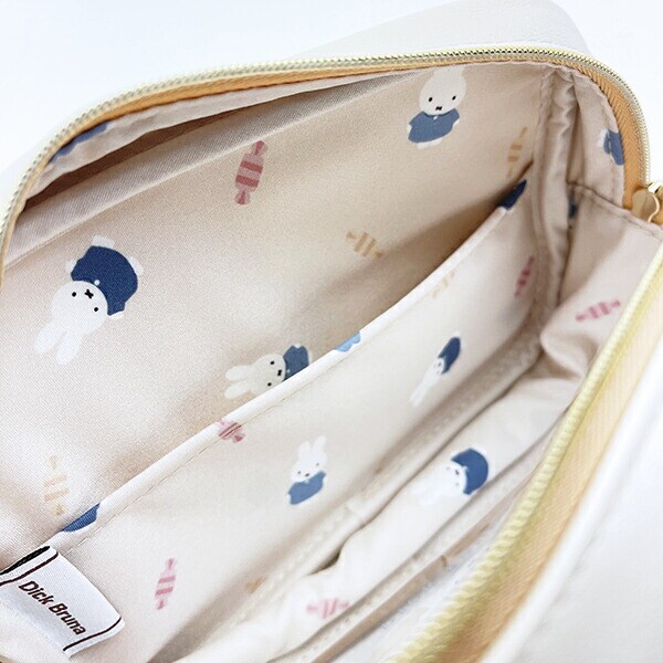 ミッフィー miffy ボックスポーチ アイボリー ドルチェシリーズ