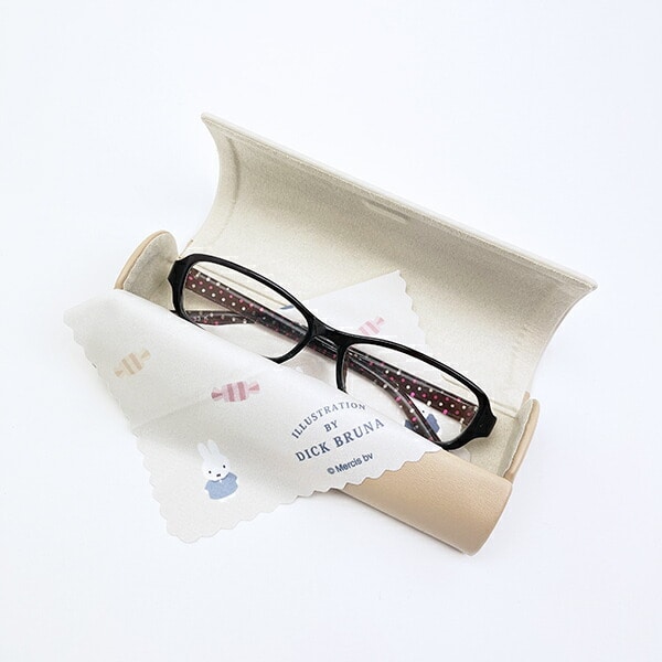 ミッフィー miffy メガネケース アイボリー ドルチェシリーズ