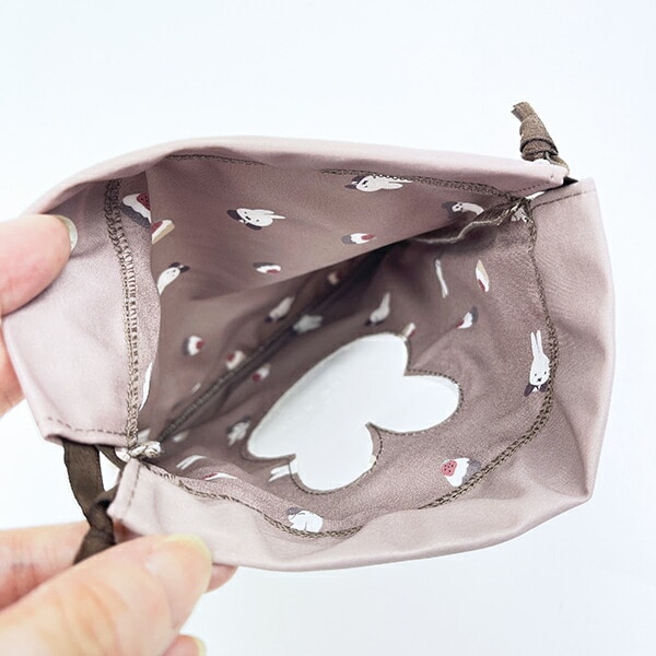 ミッフィー miffy 巾着 ブラウン ドルチェシリーズ