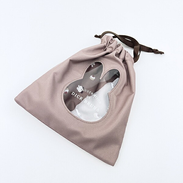 ミッフィー miffy 巾着 ブラウン ドルチェシリーズ