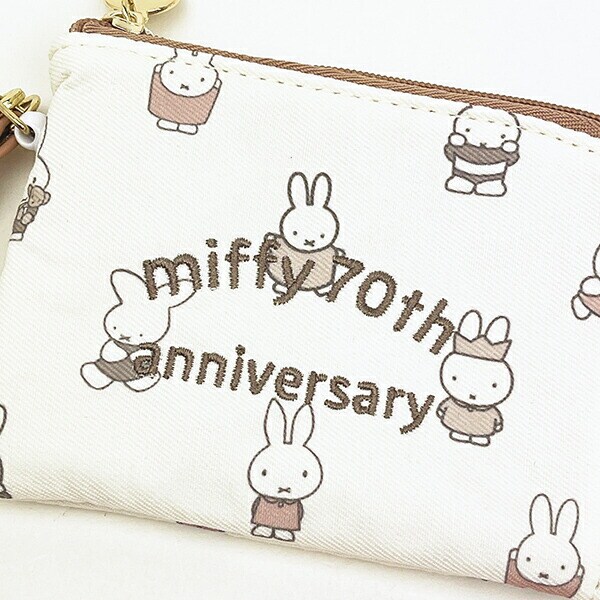 ミッフィー miffy 70th デイリーポーチ 70周年ヒストリー 定期入れ パスケース 定期入れ
