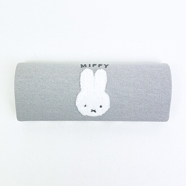 ミッフィー miffy 眼鏡ケース グレー ダイアゴナルチェック