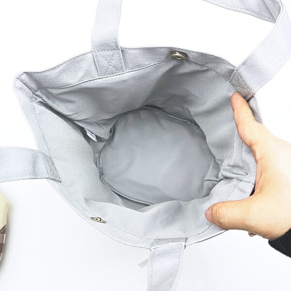 ミッフィー miffy ミニトートバッグ グレー ダイアゴナルチェック ランチ