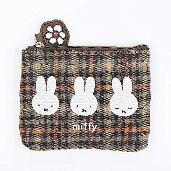 dショッピング |ミッフィー miffy ティッシュポーチ (ブラウン
