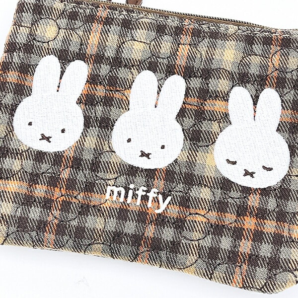 dショッピング |ミッフィー miffy ティッシュポーチ (ブラウン