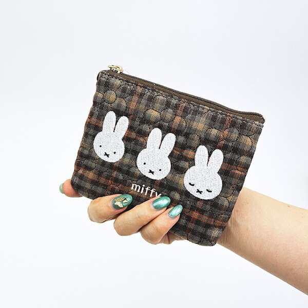 dショッピング |ミッフィー miffy ティッシュポーチ (ブラウン