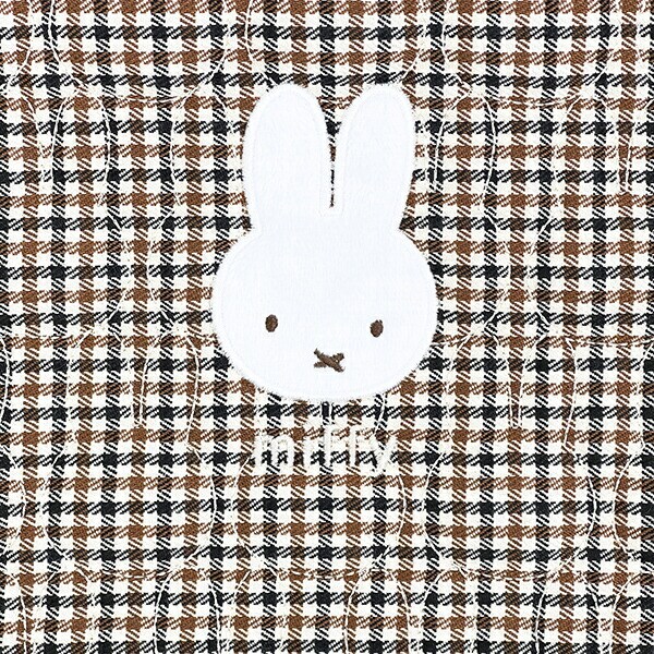 ミッフィー miffy レッスンバッグ (アイボリー) キルティングチェック
