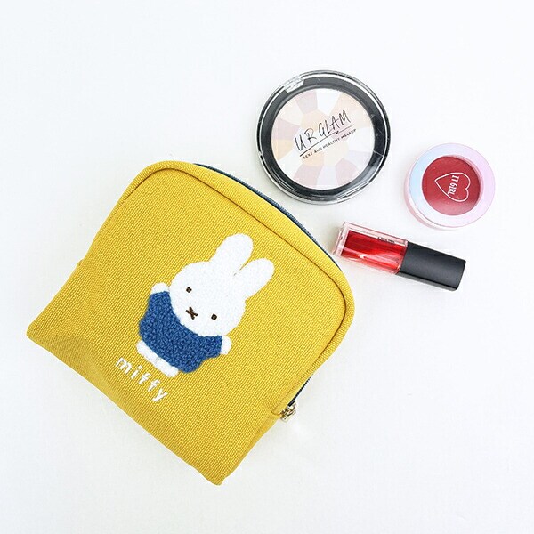 ミッフィー miffy ボックスポーチ イエロー カラフルサガラ