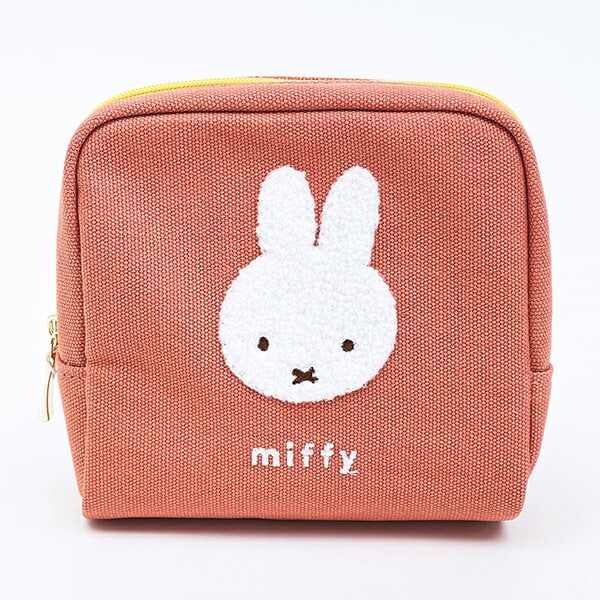ミッフィー miffy ボックスポーチ オレンジ カラフルサガラ