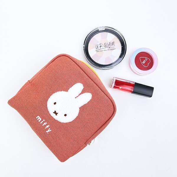 ミッフィー miffy ボックスポーチ オレンジ カラフルサガラ