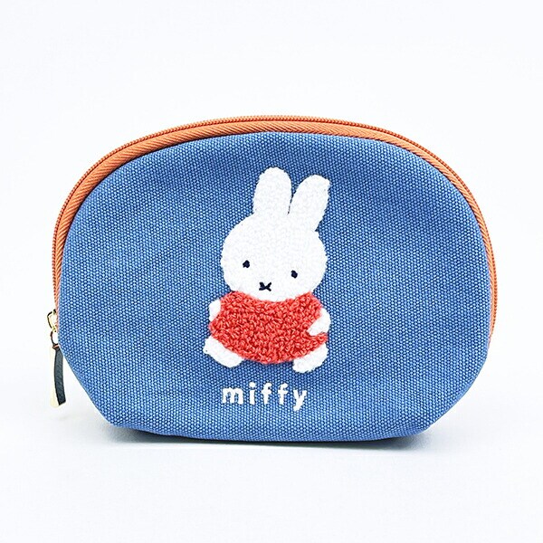 ミッフィー miffy ティッシュポーチ ブルー カラフルサガラ