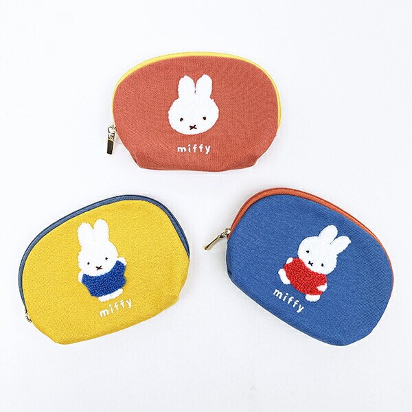 ミッフィー miffy ティッシュポーチ ブルー カラフルサガラ