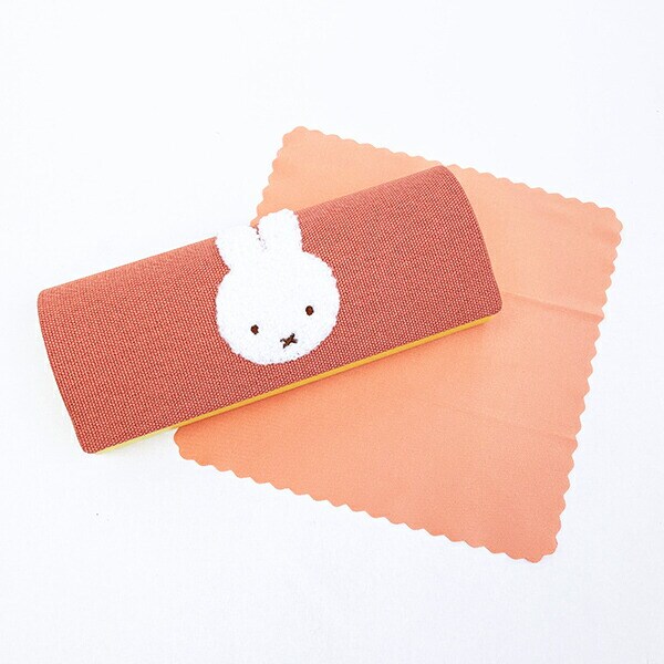 ミッフィー miffy 眼鏡ケース オレンジ カラフルサガラ