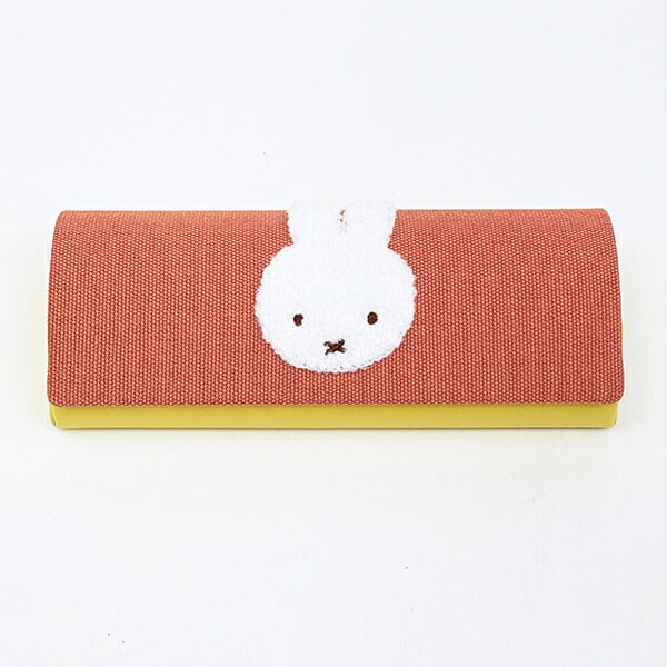 ミッフィー miffy 眼鏡ケース オレンジ カラフルサガラ