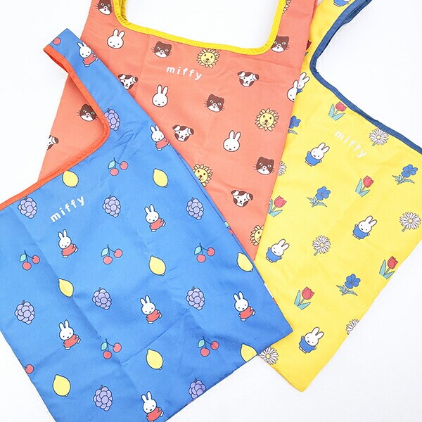 ミッフィー miffy エコバッグ イエロー カラフルサガラ
