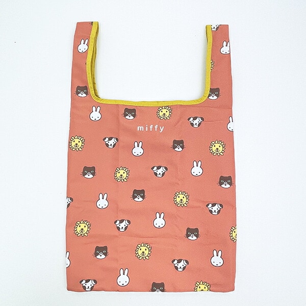 ミッフィー miffy エコバッグ オレンジ カラフルサガラ