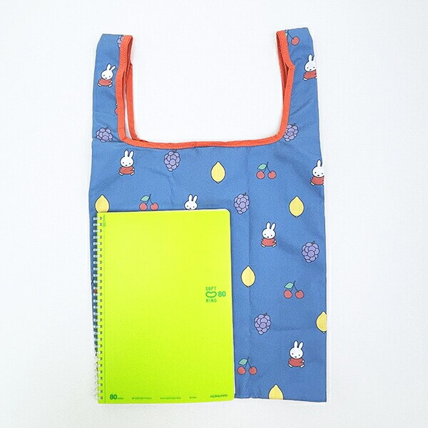 ミッフィー miffy エコバッグ ブルー カラフルサガラ