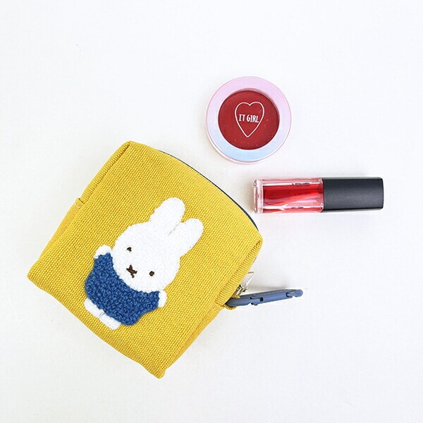 ミッフィー miffy ミニポーチ イエロー カラフルサガラ
