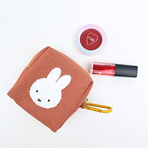 ミッフィー miffy ミニポーチ オレンジ カラフルサガラ
