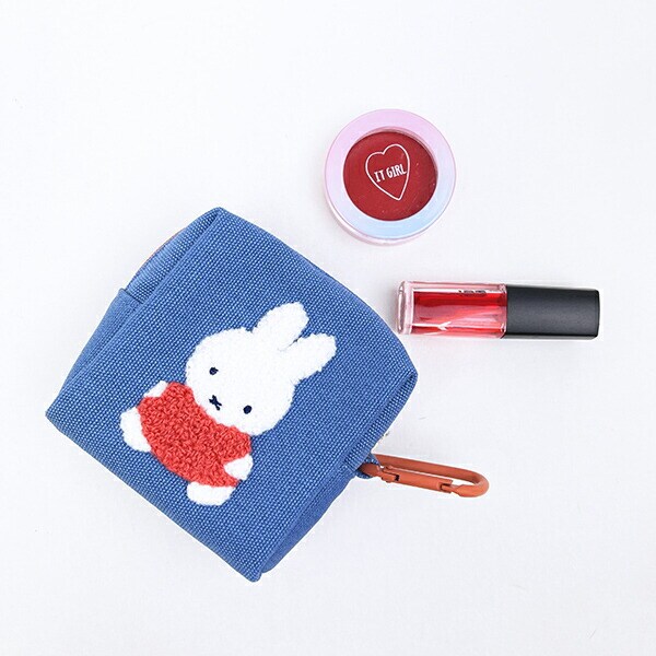 ミッフィー miffy ミニポーチ ブルー カラフルサガラ