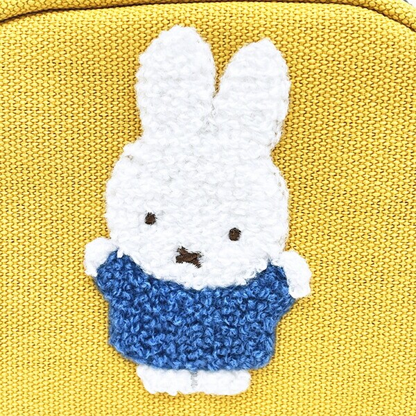 ミッフィー miffy Wファスナーポーチ イエロー カラフルサガラ