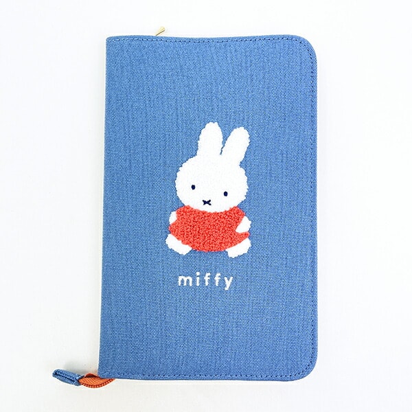 ミッフィー miffy フリーケース ブルー カラフルサガラ 母子手帳ケース