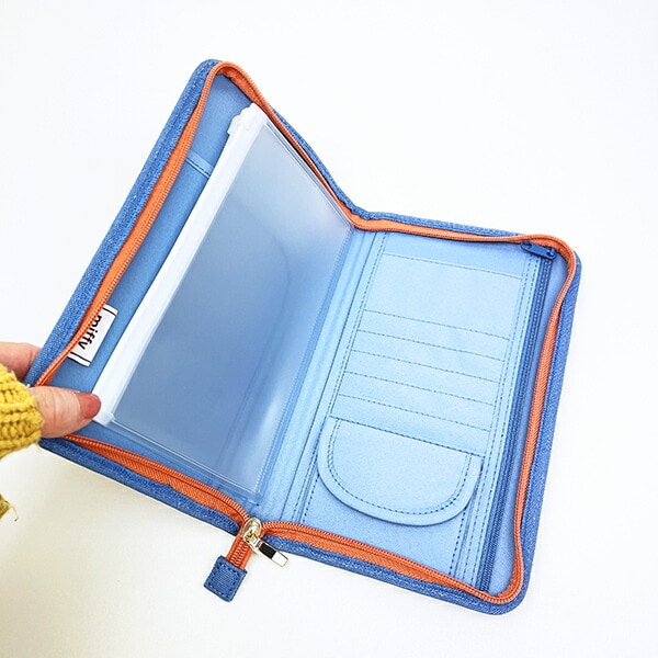 ミッフィー miffy フリーケース ブルー カラフルサガラ 母子手帳ケース
