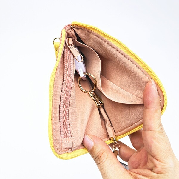 ミッフィー miffy キーパスポーチ オレンジ カラフルサガラ 定期入れ