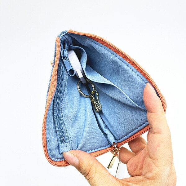 ミッフィー miffy キーパスポーチ ブルー カラフルサガラ 定期入れ