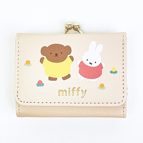 ミッフィー miffy 三つ折り財布 お花