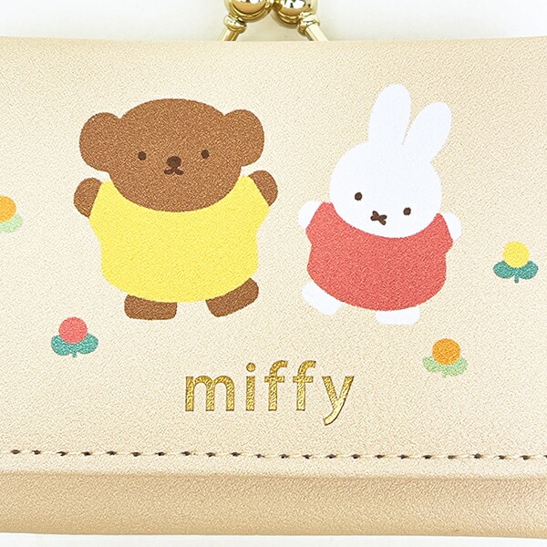 ミッフィー miffy 三つ折り財布 お花