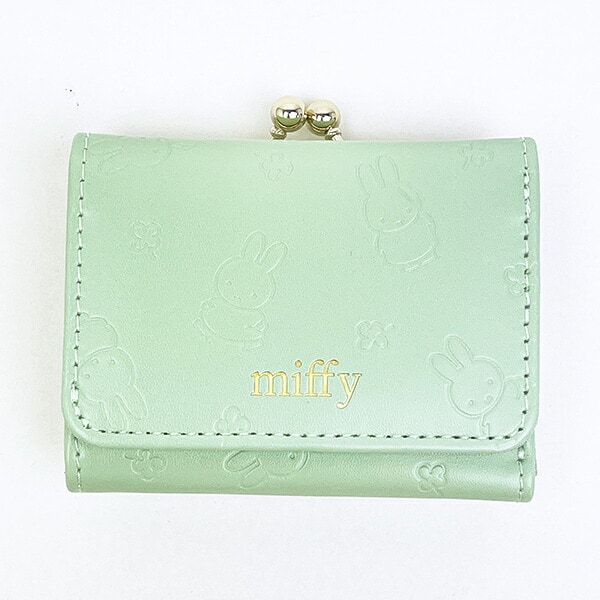 ミッフィー miffy 三つ折り財布 グリーン