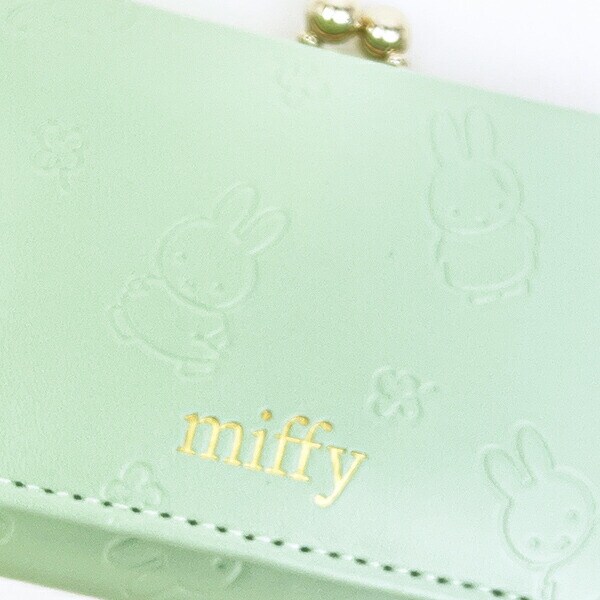 ミッフィー miffy 三つ折り財布 グリーン