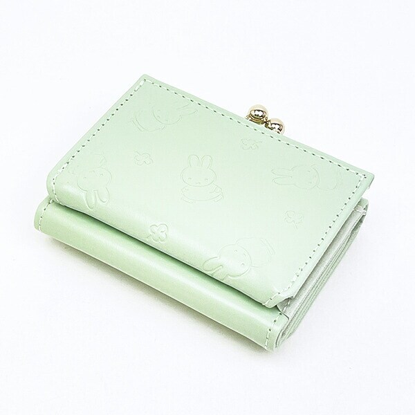 ミッフィー miffy 三つ折り財布 グリーン