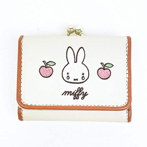 ミッフィー miffy 三つ折り財布 リンゴ