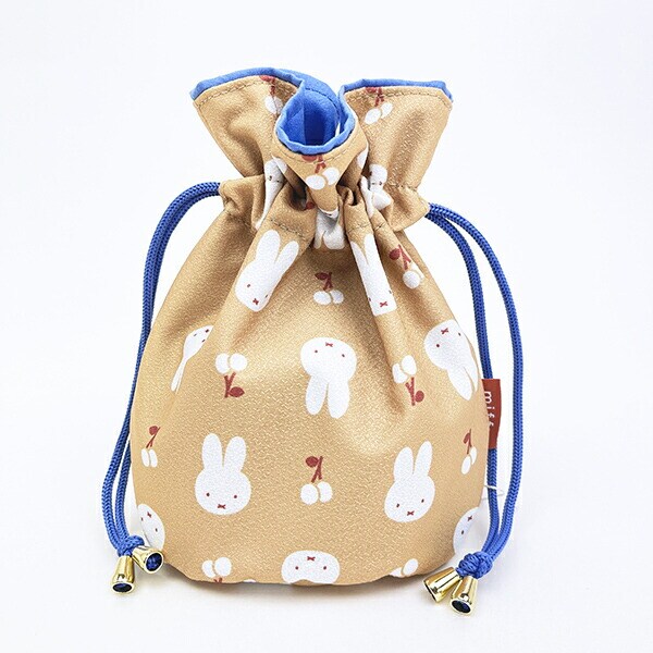 ミッフィー miffy 巾着 (イエロー) はんなりフラワー