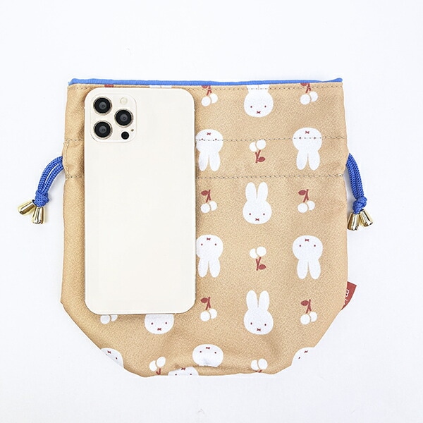 ミッフィー miffy 巾着 (イエロー) はんなりフラワー