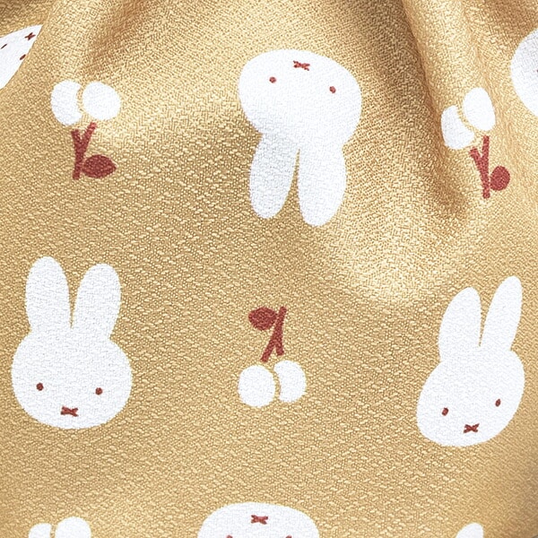 ミッフィー miffy 巾着 (イエロー) はんなりフラワー