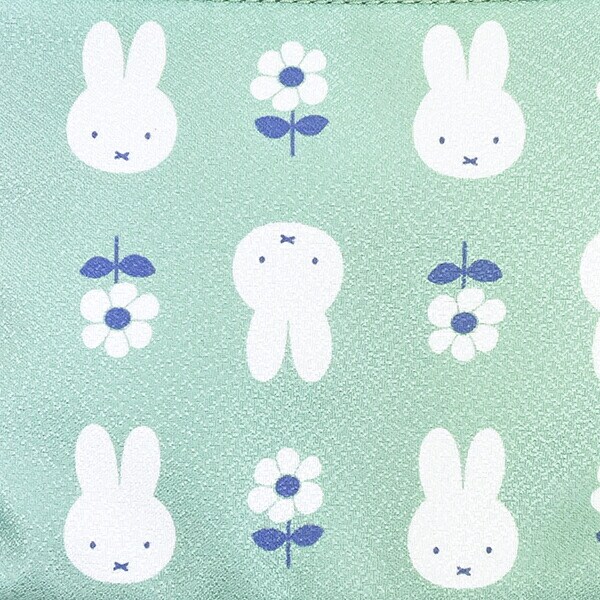 ミッフィー miffy ティッシュポーチ はんなりフラワーシリーズ (グリーン)