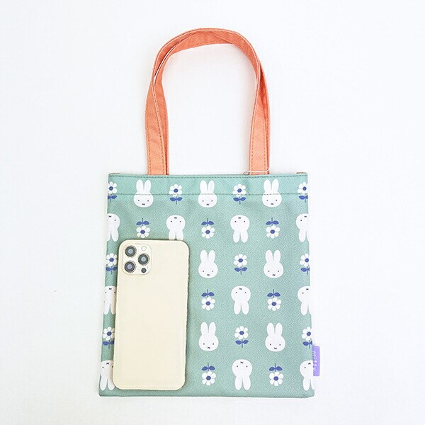 ミッフィー miffy ミニトートバッグ (グリーン) はんなりフラワー