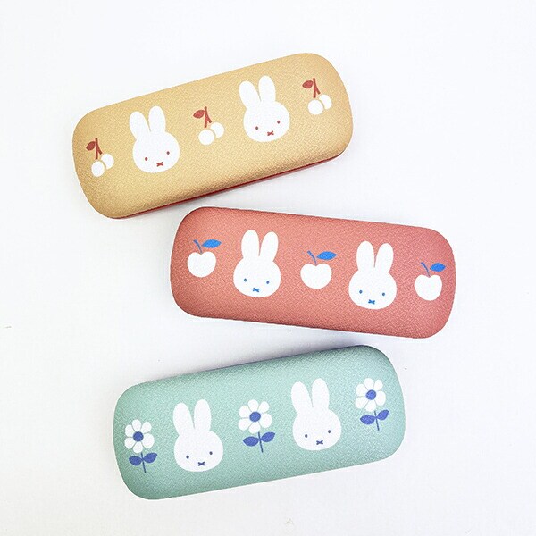 ミッフィー miffy メガネケース (オレンジ) はんなりフラワー