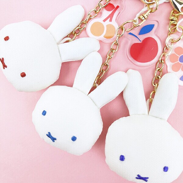 ミッフィー miffy ちりめんキーホルダー (さくらんぼ) はんなりフラワー
