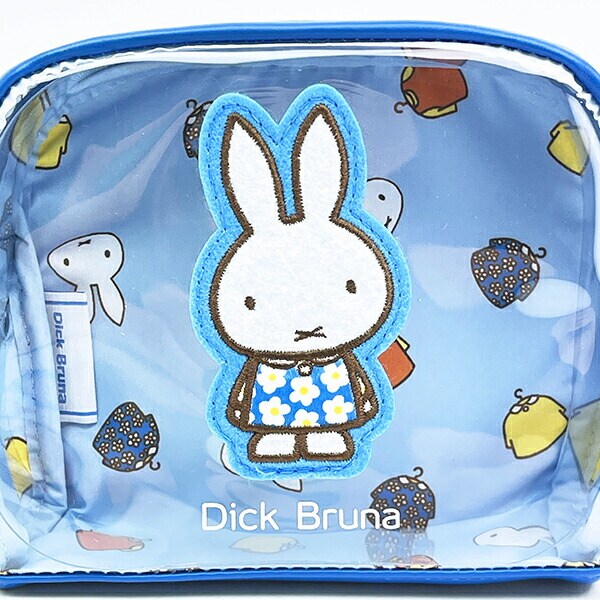 ミッフィー miffy ボックスポーチ ブルー My Favorite Dress